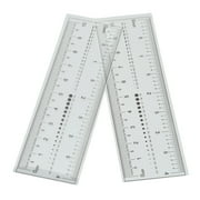 Nail Art Measuring Ruler, Ultra Thin, Flexible PVC Tool For Accurate Nail Sizing