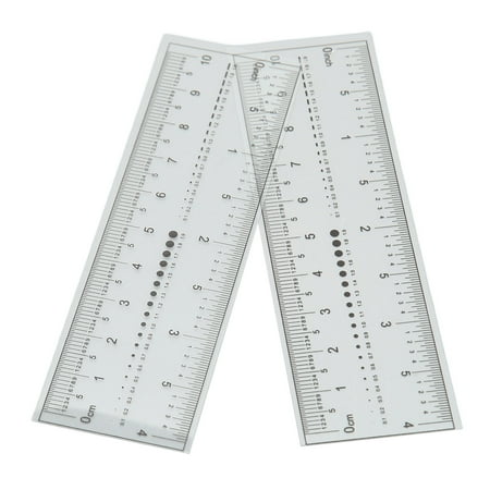 Nail Art Measuring Ruler, Ultra Thin, Flexible PVC Tool For Accurate Nail Sizing