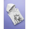 thumbnail image 3 of Black And White Horse Hoodie Women -SPIdeals Designs, Female 4X-Large, 3 of 4
