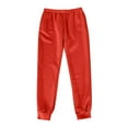 thumbnail image 4 of Fiaer Sweatpants Women Oversized Elastic Waisted Pants Casual Baggy Trendy Solid Comfort Pocket Trousers Red XL, 4 of 5