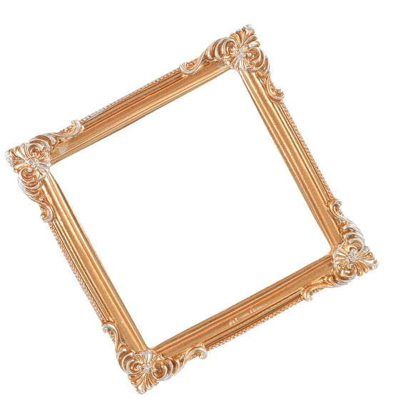MUSEYA Vintage Tiny Picture Frames Set Golden Resin Photography Prop Artists 1Set