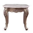 thumbnail image 2 of Acme Furniture Rectangular Marble Top End Table, Champagne, 2 of 2