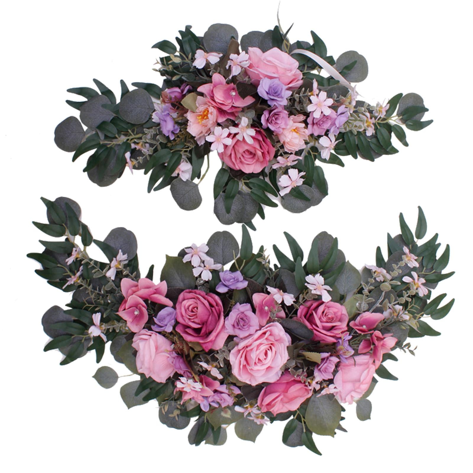 Silk Artificial Flower Swag Set Decorative Floral Swag Wedding Arch