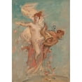 thumbnail image 2 of Léon François Comerre 11x14 Black Ornate Wood Framed Double Matted Museum Art Print Titled: Abundance (1884), 2 of 5