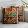 thumbnail image 3 of nygtbtfer Decorative Throw Pillow Case Cushion Cover Colorful Pattern Abstract Ethnic Flower Cases Square Pillowcases Covers Two Sides Print White, 3 of 7