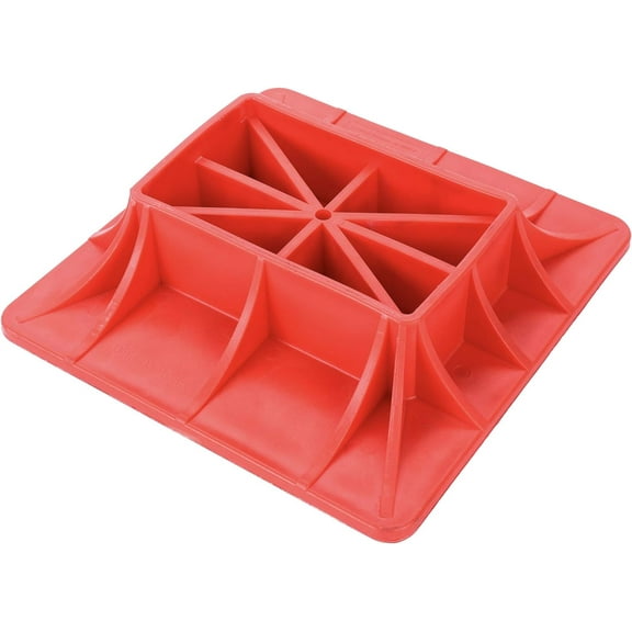 11.5 x 11.5 Inch Off-Road High Lift Jack Base and Stabilizer - Prevent your jack from sinking with the heavy-duty plastic jack base, for lift jacks and farm jacks, 4.1 x 7 Inch Base