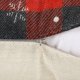 thumbnail image 3 of Juego de 4 fundas de almohada navideñas LzGUNGY 18 x 18 pulgadas estilo rústico color negro y rojo, 3 of 5