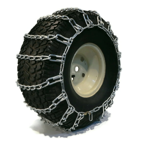 2 Link Tire Chains 18x6.50-8 18x650-8 18x650x8 18-6.5-8 Tractor Rider Snowblower