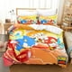 thumbnail image 3 of Juegos de cama tamaño king de Sonic The Hedgehog, funda de edredón con estampado 3D de dibujos animados de anime y funda de almohada, funda de edredón para dormitorio, juego de cama, 3 of 5