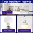 thumbnail image 6 of E26 Rechargeable Light Bulb with Remote Timer 3 Color Temperatures Backup Bulb for Sconce Lamps Dimmable Magnetic Bulbs for Indoor & Outdoor Emergency, 6 of 8