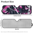 thumbnail image 7 of Yuyamidu Camo Hunting Pink Wood Windshield Sun Shade for 2007-2023 Wrangler Rubicon Sahara TJ JK JKU 2 & 4 Door-Blocks UV Rays Sun Visor Keep Your Vehicle Cool, 7 of 7