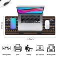 thumbnail image 5 of Long Mouse Pads for Desk,Colorful Geometric Striped Pattern Desk Mats on Top Of Desks, Desk Mouse Pad Extra Large with 3mm Non-Slip Base and Stitched Edge for Gaming,Office,Work,Home 31.5"x11.8", 5 of 6