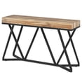 thumbnail image 3 of Yardi Yarda Farmhouse Console Table, 55" Sofa Table Wood Entryway Table, Wood & Black, 3 of 5