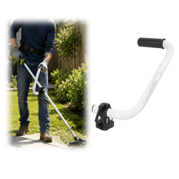 Upgraded Weed Eater Handle, Back Saver Ergonomic Trimmer Grip, Adjustable Extension Handle Attachment for Grass Weeder & Daily Lawn Care Work