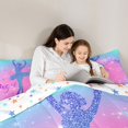 thumbnail image 5 of Homewish Dance Ballet Girl Bedding Comforter Set 2pcs for Female Men Girls,Bling Gradient Glitter Twin Comforter Sets Microfiber,Dreamy Princess Breathable Bedding Set,Microfiber Bedroom Decor, 5 of 8