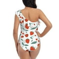 thumbnail image 5 of Honeii Strawberries for women's one-piece swimsuit featuring a chic one-shoulder design experience elegance and style in the water-XX-Large, 5 of 6