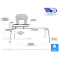 Bariatric Sliding Bath Transfer Bench (55291) Extra Long (Base Length