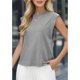 thumbnail image 3 of Camiseta Sin Mangas Informal de Verano para Mujer Gris XXL, 3 of 5