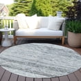 thumbnail image 6 of Addison Rugs Chantille Indoor/Outdoor Transitional Diamonds Blue Washable Round Rug, 8' x 8', 6 of 6