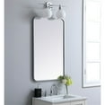 thumbnail image 3 of Soft corner metal rectangular mirror 22x36 inch in Silver, 3 of 9