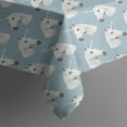 thumbnail image 4 of Blue Cartoon Unicorn Pattern Rectangle Tablecloth 60"x102",Waterproof Polyester Rectangle Table Cloth, Wipeable Spillproof Polyester Tablecloth for Dining, Camping, Indoor and Outdoor, 4 of 6