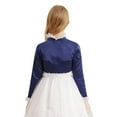 thumbnail image 3 of Alvivi Kids Girls Sequins Rhinestones Cropped Shrug Bolero Wedding Birthday Party Cardigan Coat Navy Blue 6, 3 of 7