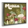 thumbnail image 4 of Stupell Industries Magical Botanical Mushrooms Botanical & Floral Painting Gray Floater Framed Art Print Wall Art, 31 x 25, 4 of 10