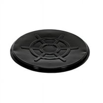 Black Plastic Drum Cover Close Head- 55 gal