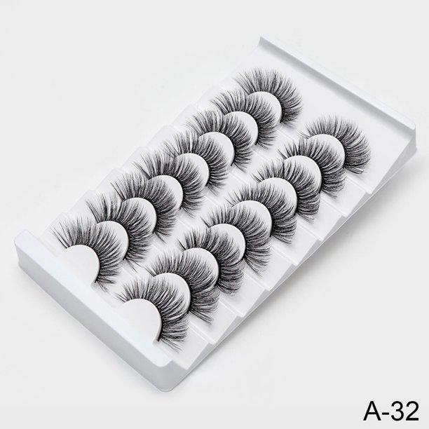 3/8/10 pares de pestañas de visón de imitación 6D, pestañas postizas largas gruesas naturales de 10-15mm, pestañas postizas dramáticas, maquillaje de ojos, extensión de belleza Tan Jianjun unisex