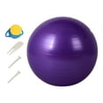 thumbnail image 2 of Siruishop Exercise Ball Back Support Pilates Ball, Versatile, Anti Slip Inflator Included Stability Training Thickened Home Gym Workout violet 65cm, 2 of 8