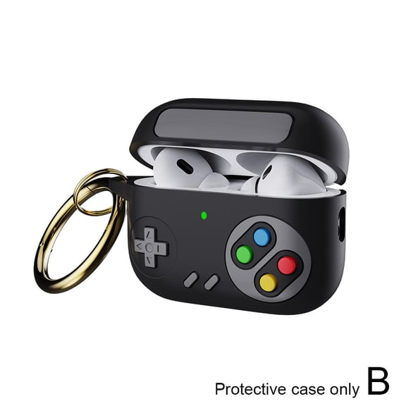 ZHaobin Case for AirPods 4 Case Protective Cover for Apple AirPods 4 Generation Game Case Boy for AirPods 4 2024 Cover Silicone Case (B)