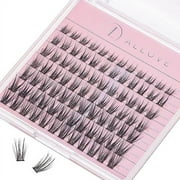 ALLOVE Lash Clusters Individual Lashes D Curl 8-16mm Mixed 84 Pcs Soft Cluster Lashes Individual Lash Extensions for Self-application DIY at Home-Mini 2