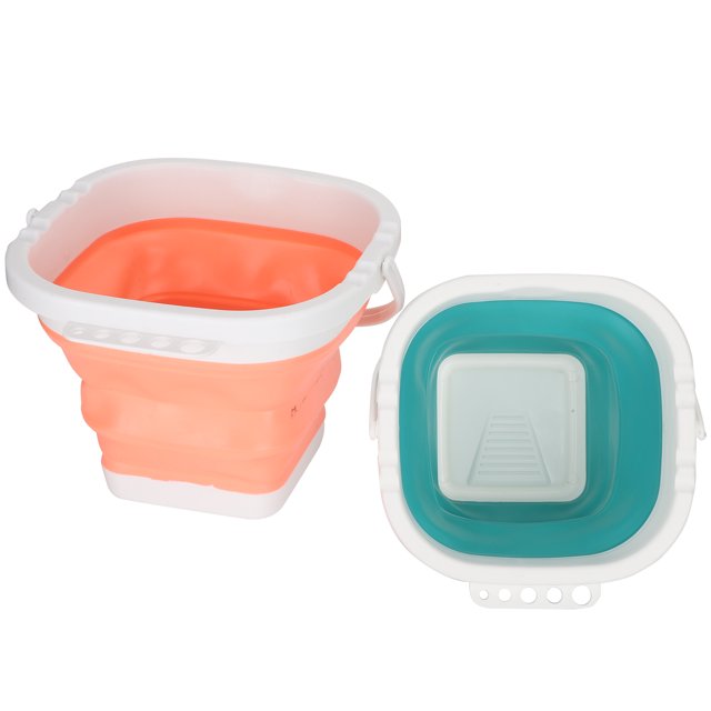 Cubo para lavar pinceles, 2 piezas, plegable, portátil, accesorio para pintar, cubo para lavar pinceles, calidad en la que puede confiar