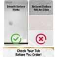 thumbnail image 3 of HITSLAM Shower Mat Non Slip,21x21 Bathtub Mat with Suction Cups and Drain Holes,Machine Washable Bathroom Shower Stall Floor Mat,Soft on Feet,Clear, 3 of 8