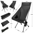 thumbnail image 6 of TOPCHANCES Ultralight High Back Camping Chair, Lightweight Folding Chairs with Headrest, Portable Compact for Outdoor Camp, Hiking, Picnic, Backpacking, 6 of 7