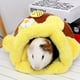 thumbnail image 4 of Chinchillas, conejillos de indias, erizos, cama cálida y acogedora para invierno, casa de animales pequeños, escondite, jaula, accesorios, 4 of 6