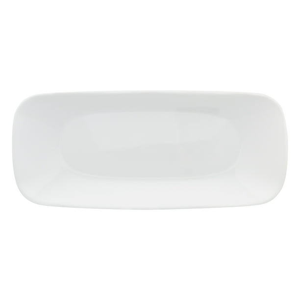 Corelle 10.5" Pure White Square Serving Tray