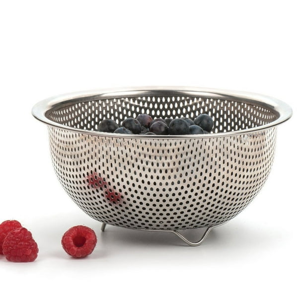 RSVP Endurance 18/8 Stainless Steel Precision Pierced Berry Colander