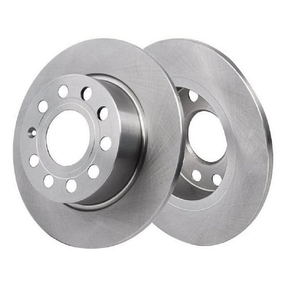 Rear Brake Rotor Set - Compatible with 2012 - 2021 Volkswagen Passat 2013 2014 2015 2016 2017 2018 2019 2020