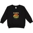thumbnail image 2 of Inktastic Alaska Mountains Retro Outdoor Adventure Toddler Sweatshirt, 2 of 4