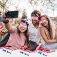 thumbnail image 5 of Sahpxhe 4th of July Patriotic Sunglasses 3 Pack Red White Blue Star Shape for Independence Labor Day Party Supplies Multicolor, 5 of 8