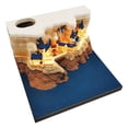 thumbnail image 2 of LEEYNEER Three-Dimensional Sticky Note Paper With Light And Calendar  Customized  Castle Surrounding Calendar  Creative Gift  Hand-Torn Paper Sculpture 3d, 2 of 7