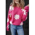 thumbnail image 4 of Ushdele Vibrant Daisy Sweater - Chic & Comfortable Fit, 4 of 8