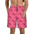 thumbnail image 2 of Uemuo Leopard Print Pattern Men's Swim Trunks Hawaiian Beach Bathing Suit Swimsuits Beach Quick-Dry Shorts with Pockets-X-Large, 2 of 9