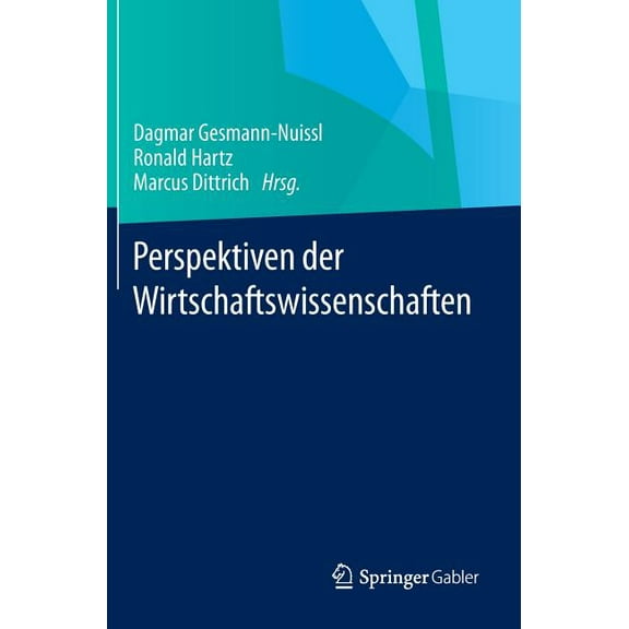 Perspektiven Der Wirtschaftswissenschaften, (Hardcover)