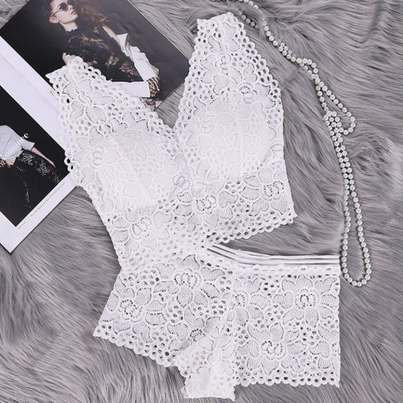 Women Sexy Lace Lingerie Bras and Panties Set