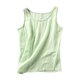 thumbnail image 2 of ICHUANYI Clearance Women's Fashion Solid Sleeveless Vest T-shirt Blouse Round Neck Casual Tops(Mint Green, XXL) ICHUANYI WER2023080915243, 2 of 4