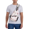 thumbnail image 6 of Lsque Swan And Flowers Pattern Cross Chest Bag Diagonally – Premium Durable Front Chest Sling with Adjustable Padded Strap, High-Capacity Storage, 6 of 8