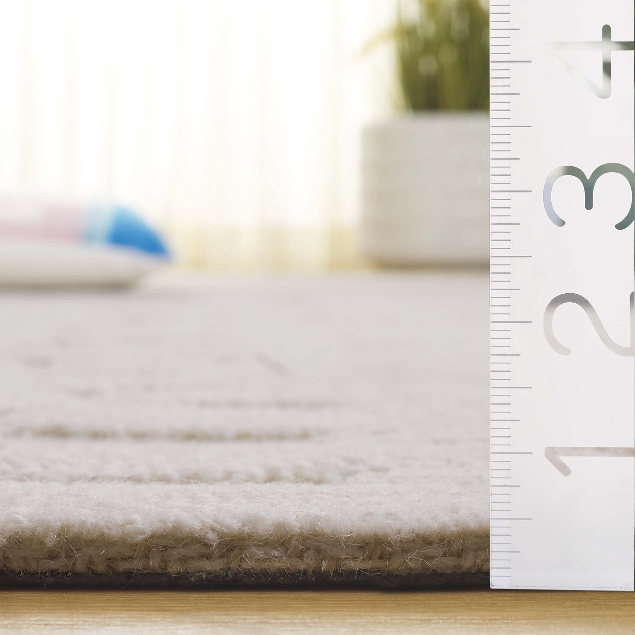 SAFAVIEH Chatham Westley Solid Area Rug, Ivory, 6' x 9'