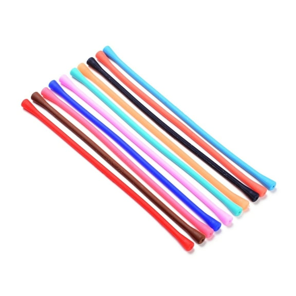 Silicone Stretch Bracelet Making Mixed color 6-1/4 inch(16cm) 4~6mm Hole: 1.8~2mm